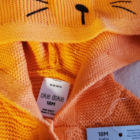 Okie dokie toddler sweater Orange - Picture 4 of 4